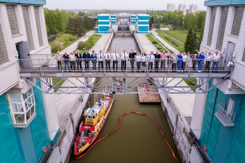 Новосибирский судоходный шлюз отпраздновал 65-й день рождения